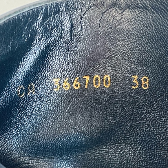 Saint Laurent Stud-Heel Leather Ankle Boot In Black Size 38 - Picture 11 of 16